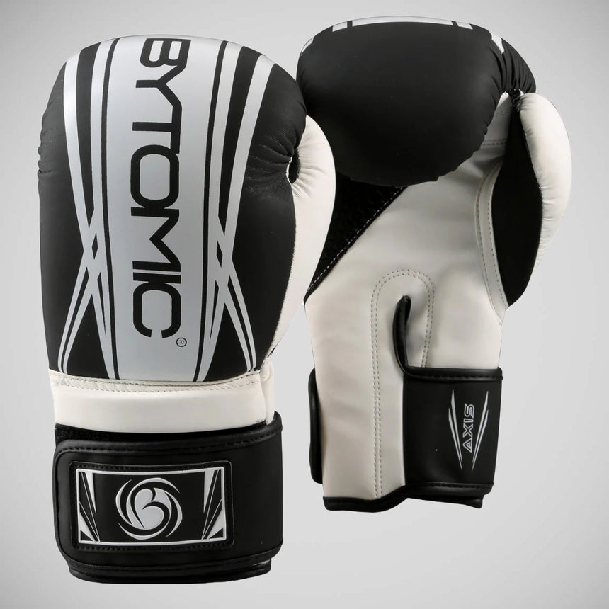 Black/White Bytomic Axis V2 Boxing Gloves    at Bytomic Trade and Wholesale