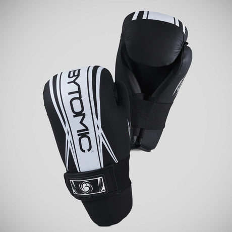 Black/White  Bytomic Axis V2 Point Fighter Gloves    at Bytomic Trade and Wholesale