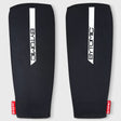 Black/White Bytomic Red Label Elasticated Shin Guards    at Bytomic Trade and Wholesale