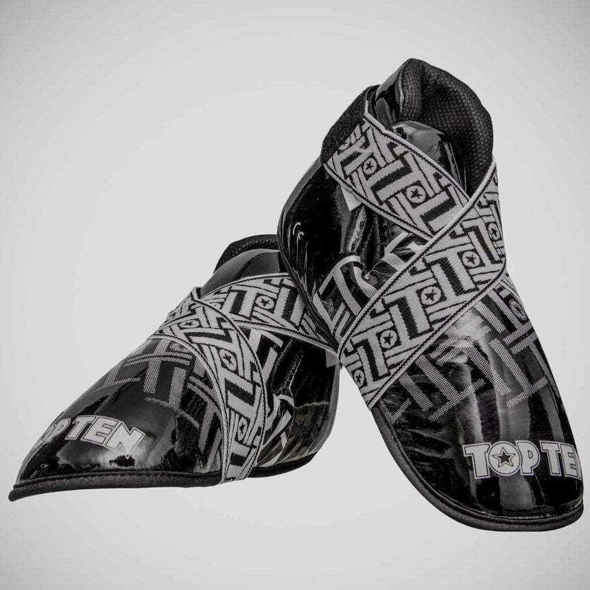 Black/White Top Ten Superlight Prism Glossy Kicks    at Bytomic Trade and Wholesale