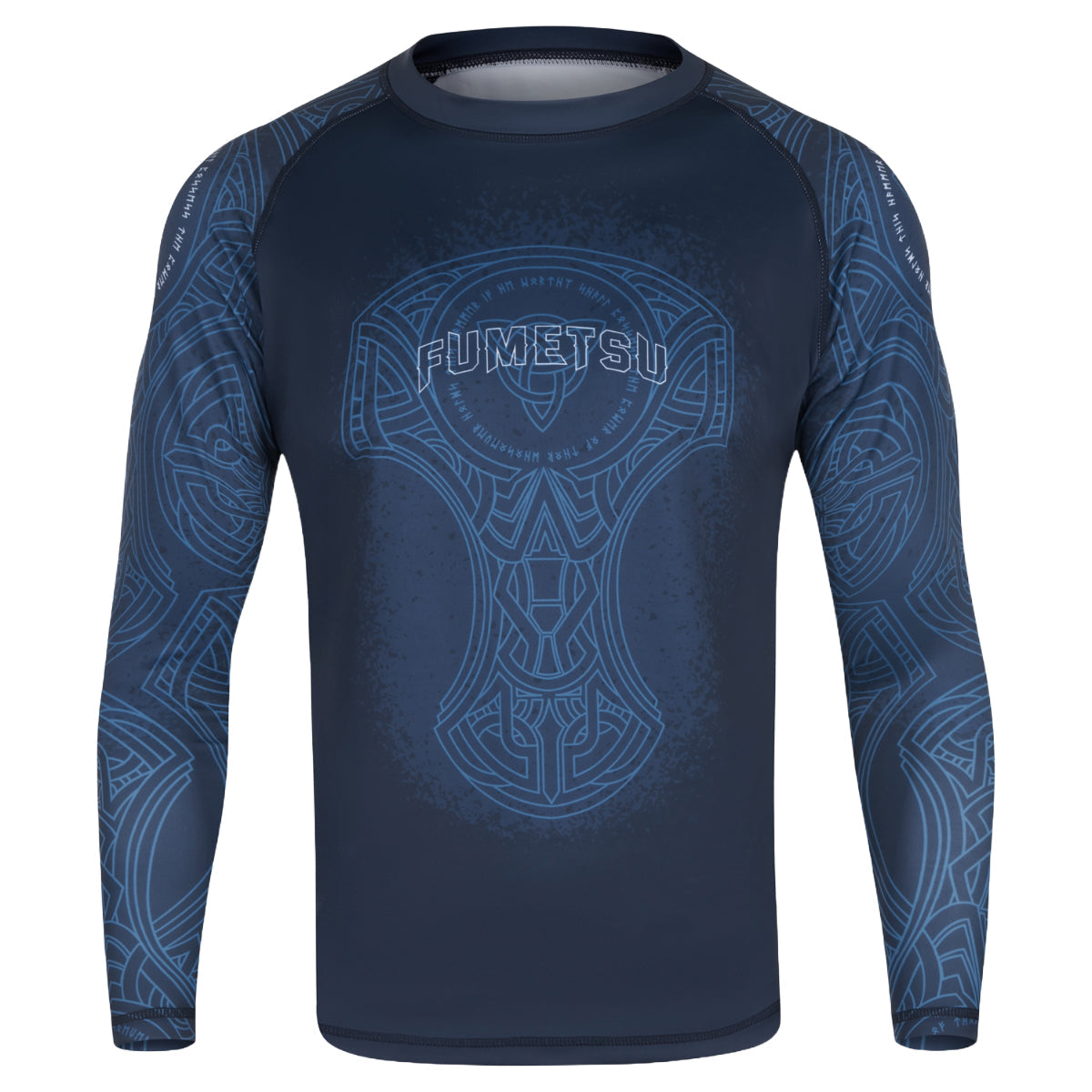 Blue/Black Fumetsu Mjolnir Long Sleeve Rash Guard    at Bytomic Trade and Wholesale