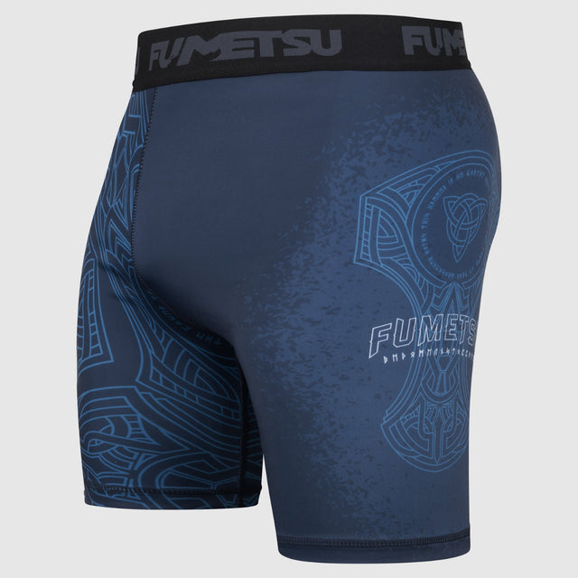 Blue/Black Fumetsu Mjolnir Vale Tudo shorts    at Bytomic Trade and Wholesale