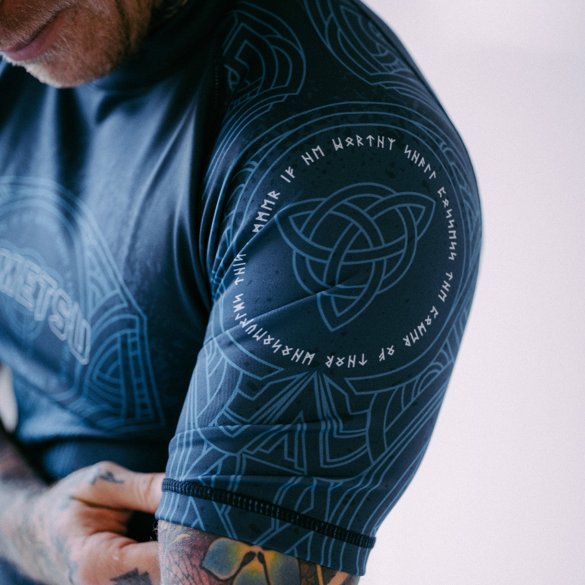 Blue/Black Fumetsu Mjolnir Short Sleeve Rash Guard    at Bytomic Trade and Wholesale