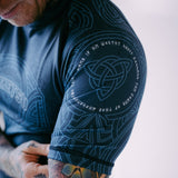 Blue/Black Fumetsu Mjolnir Short Sleeve Rash Guard    at Bytomic Trade and Wholesale