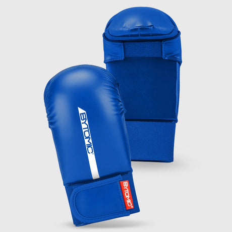 Blue/White Bytomic Red Label Karate Mitt Without Thumb    at Bytomic Trade and Wholesale