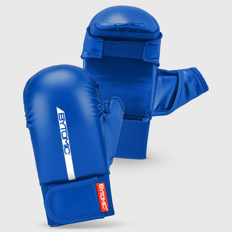 Blue/White Bytomic Red Label Karate Mitt with Thumb    at Bytomic Trade and Wholesale