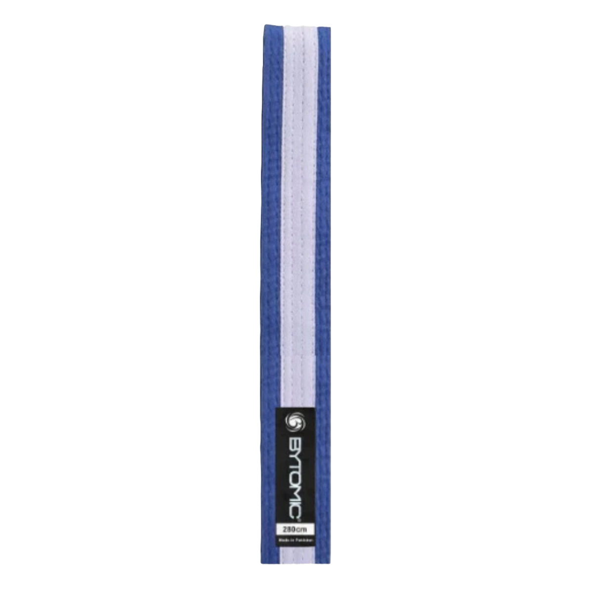 Blue/White Stripe Bytomic Martial Arts Belt    at Bytomic Trade and Wholesale