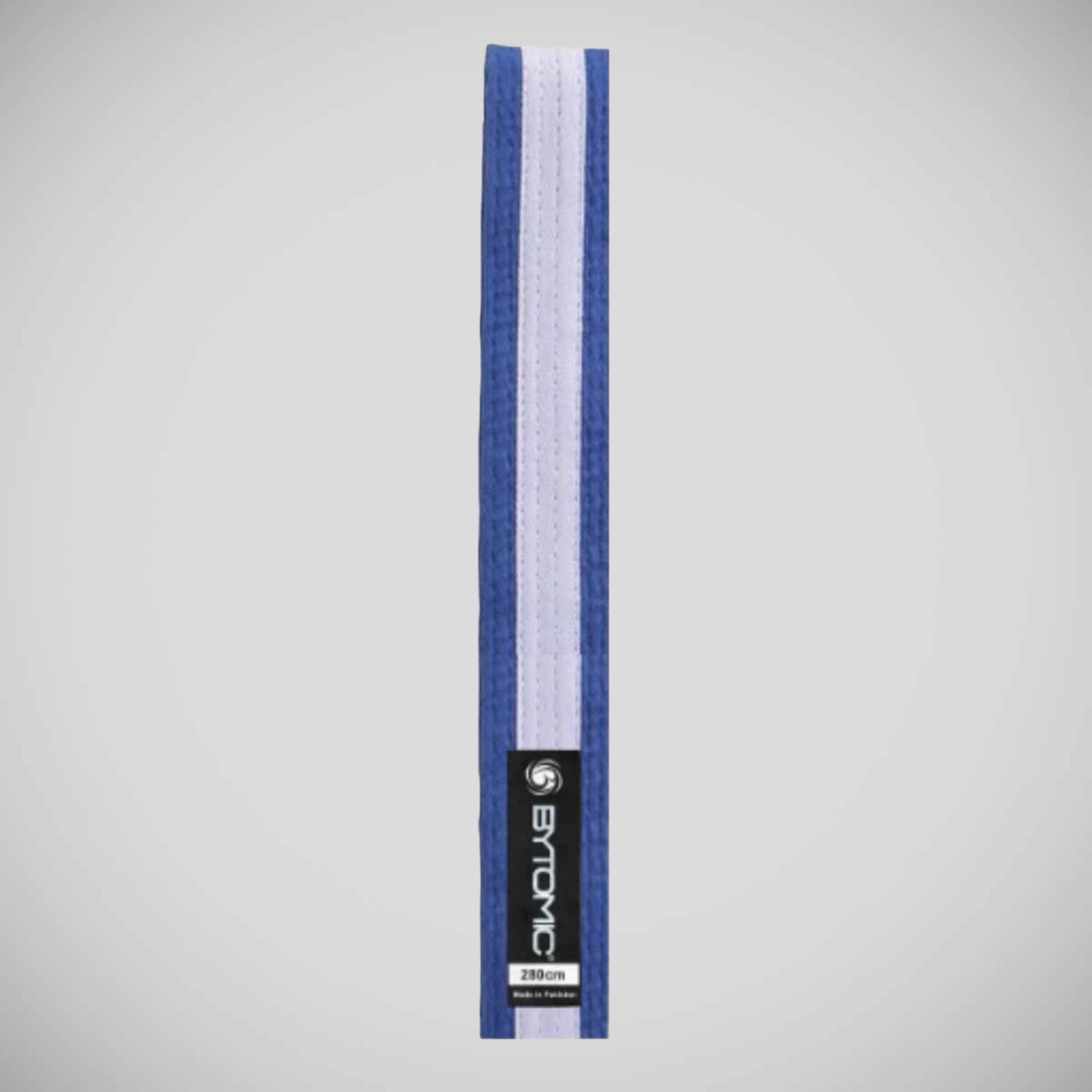 Blue/White Stripe Bytomic Martial Arts Belt    at Bytomic Trade and Wholesale