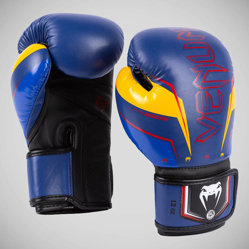 Blue/Yellow Venum Elite Evo Boxing Gloves    at Bytomic Trade and Wholesale