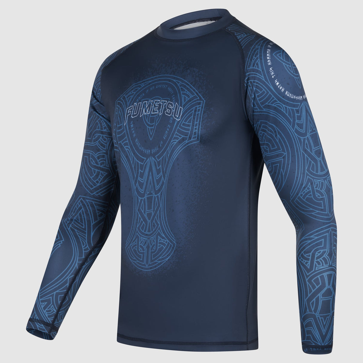Blue/Black Fumetsu Mjolnir Long Sleeve Rash Guard    at Bytomic Trade and Wholesale