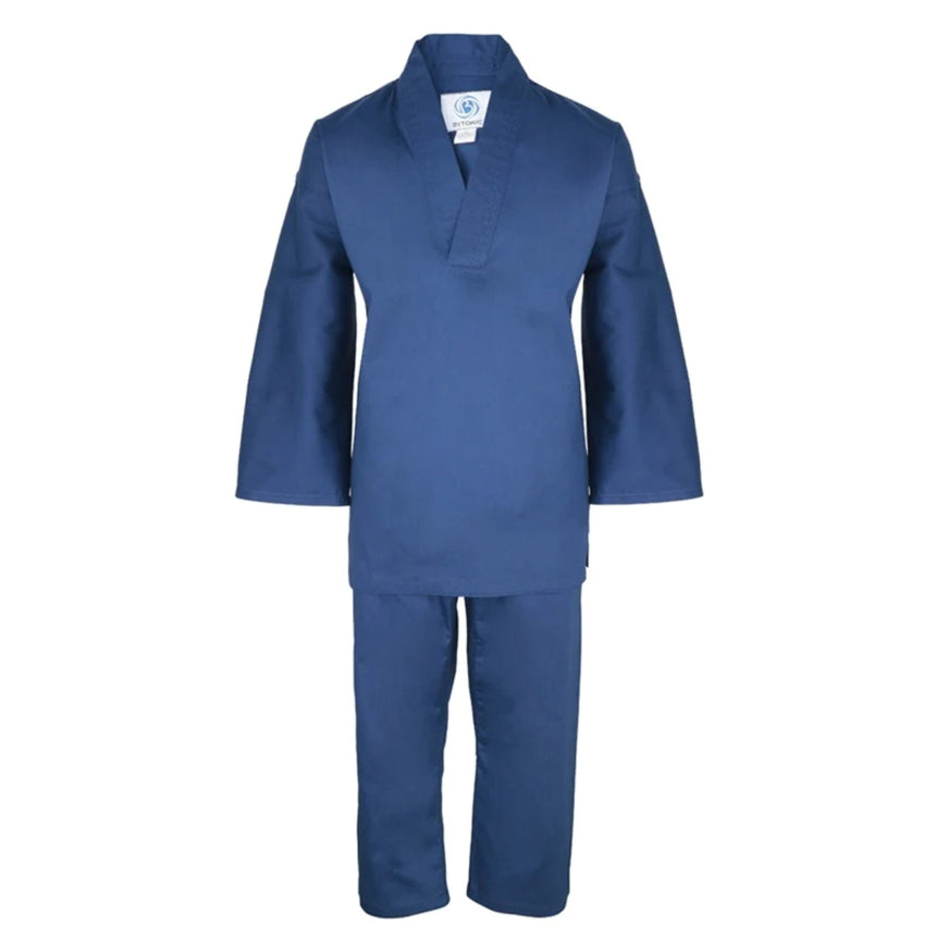 Blue Bytomic Adult V-Neck Martial Arts Uniform    at Bytomic Trade and Wholesale