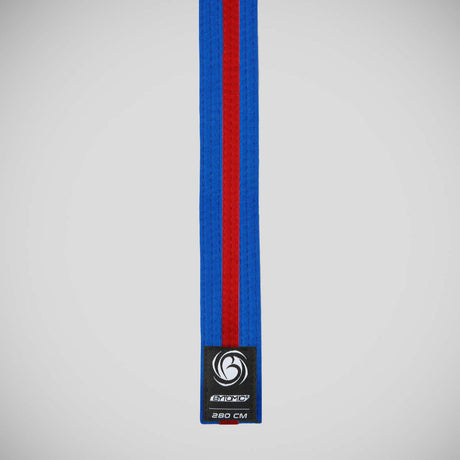 Blue/Red Bytomic Striped Polycotton Martial Arts Belt Pack of 10    at Bytomic Trade and Wholesale