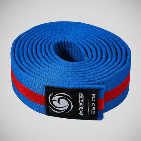 Blue/Red Bytomic Striped Polycotton Martial Arts Belt Pack of 10    at Bytomic Trade and Wholesale