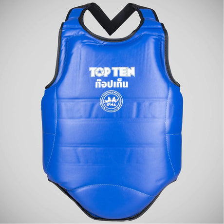 Blue Top Ten Jot Muay IFMA Chest Guard    at Bytomic Trade and Wholesale