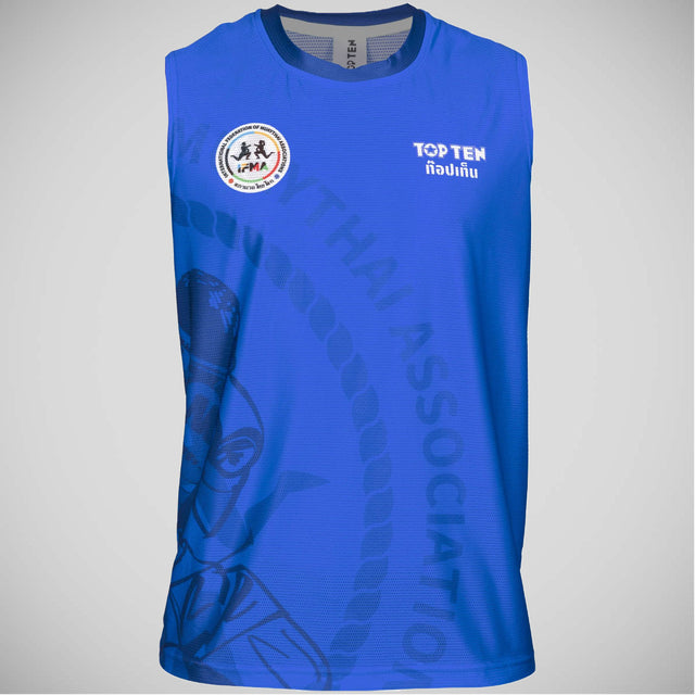 Blue Top Ten Salamaa IFMA Tank Top    at Bytomic Trade and Wholesale
