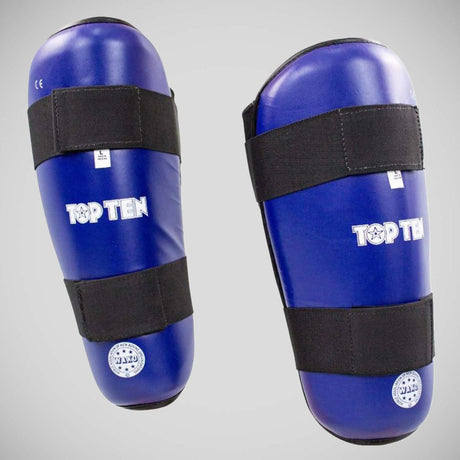 Blue Top Ten WAKO Shin Guards    at Bytomic Trade and Wholesale