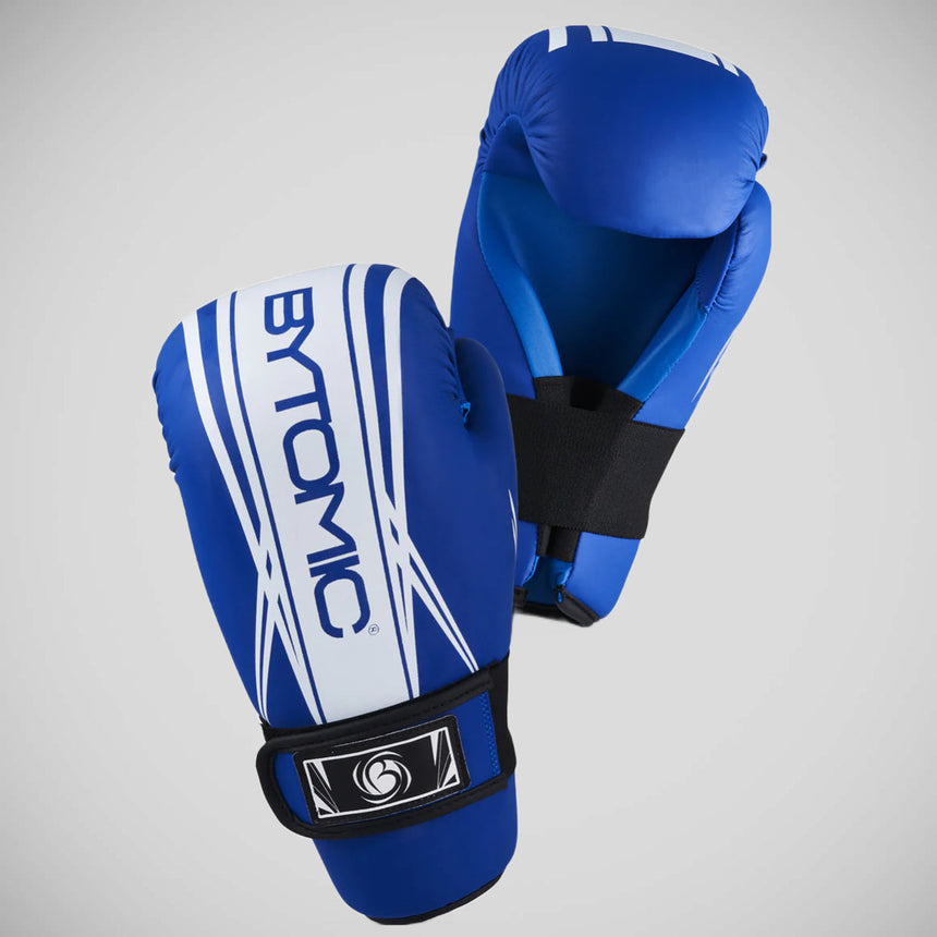 Blue/White Bytomic Axis V2 Point Fighter Gloves    at Bytomic Trade and Wholesale