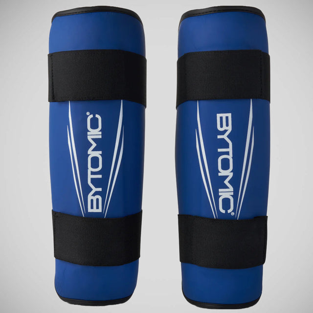 Blue/White Bytomic Axis V2 Shin Guards    at Bytomic Trade and Wholesale