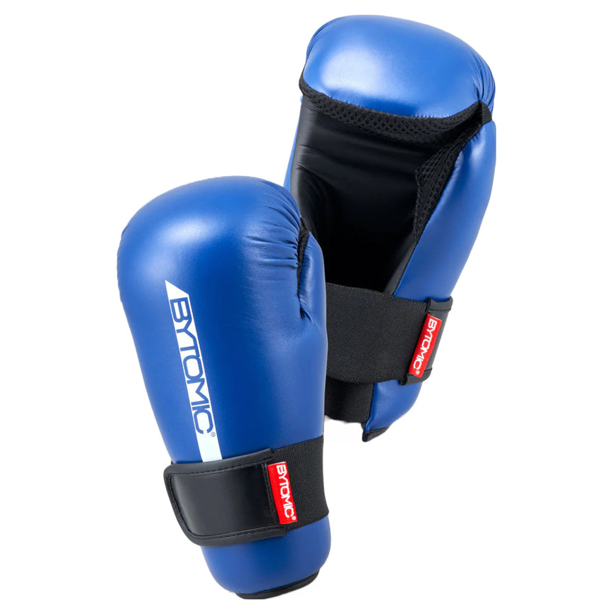 Blue/White Bytomic Red Label Pointfighter Gloves    at Bytomic Trade and Wholesale