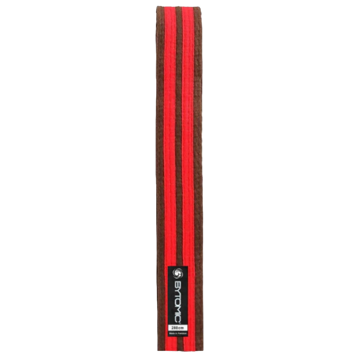 Brown/Red Bytomic Double Stripe Belt    at Bytomic Trade and Wholesale