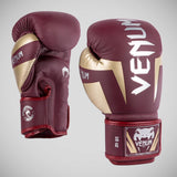 Burgundy/Gold Venum Elite Boxing Gloves    at Bytomic Trade and Wholesale