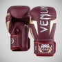 Burgundy/Gold Venum Elite Boxing Gloves