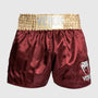 Venum Classic Muay Thai Shorts Burgundy/Gold/White