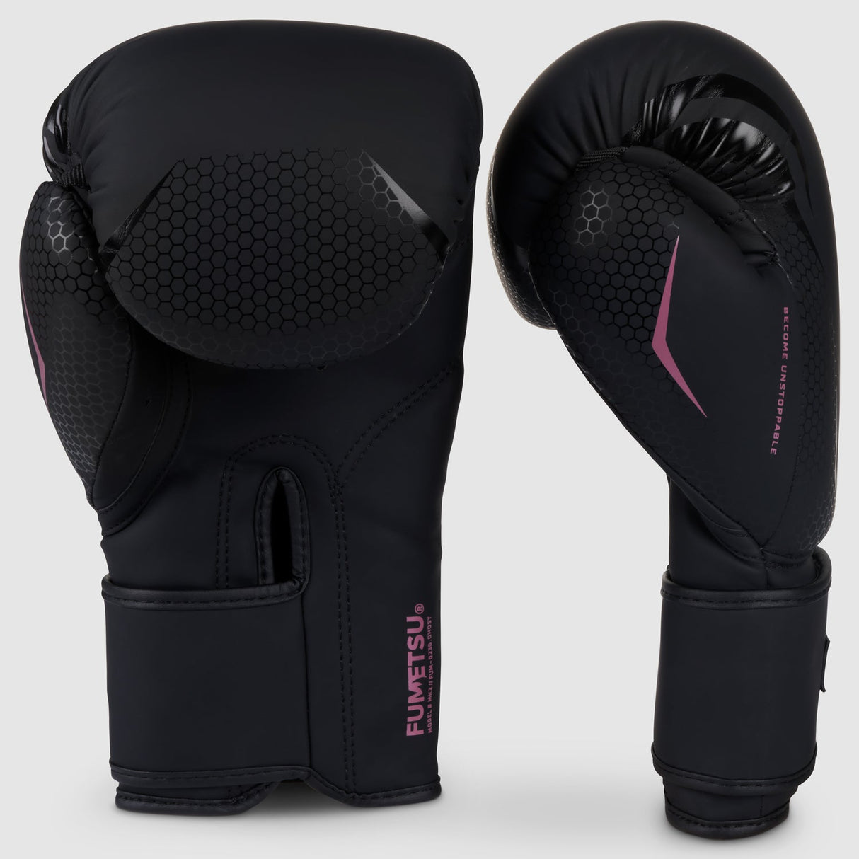 Black/Rose Fumetsu Ghost MK2 Boxing Gloves    at Bytomic Trade and Wholesale