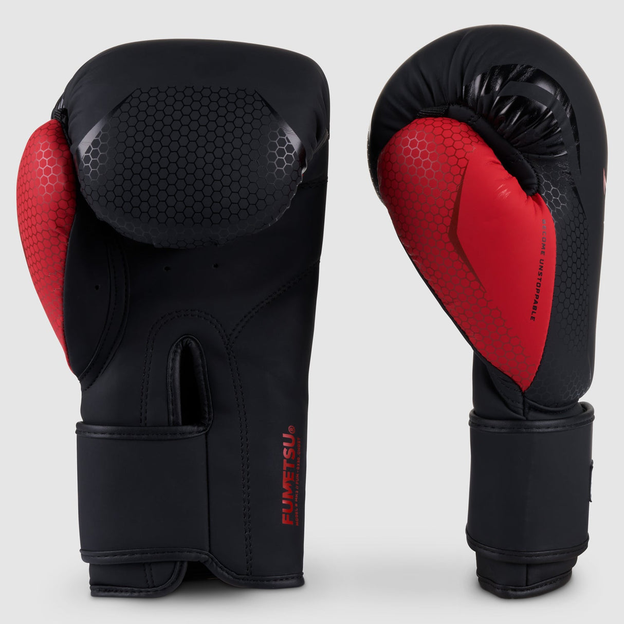 Black/Red Fumetsu Ghost MK2 Boxing Gloves    at Bytomic Trade and Wholesale