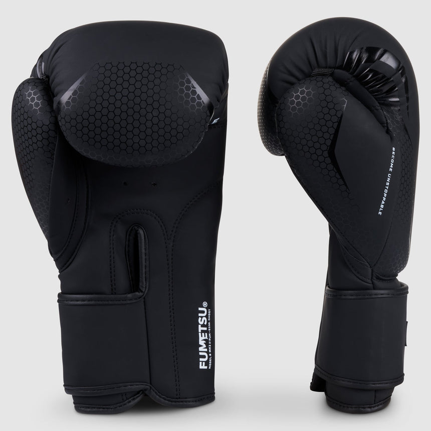Black/Black Fumetsu Ghost MK2 Boxing Gloves    at Bytomic Trade and Wholesale
