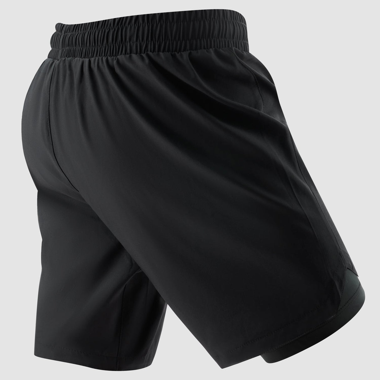 Black Bytomic Red Label Dual Layer Training Shorts    at Bytomic Trade and Wholesale