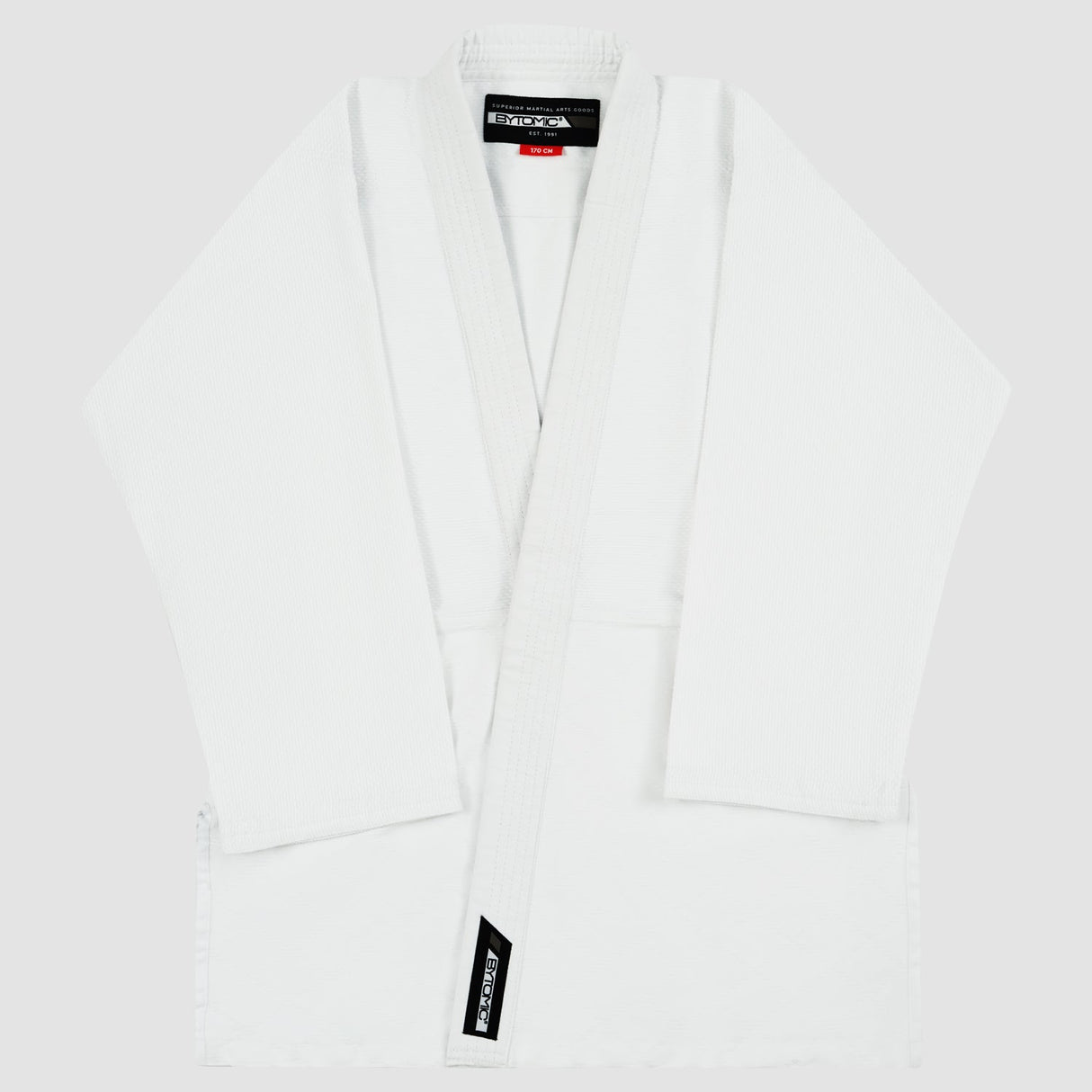 White Bytomic Red Label Kids Judo Uniform    at Bytomic Trade and Wholesale