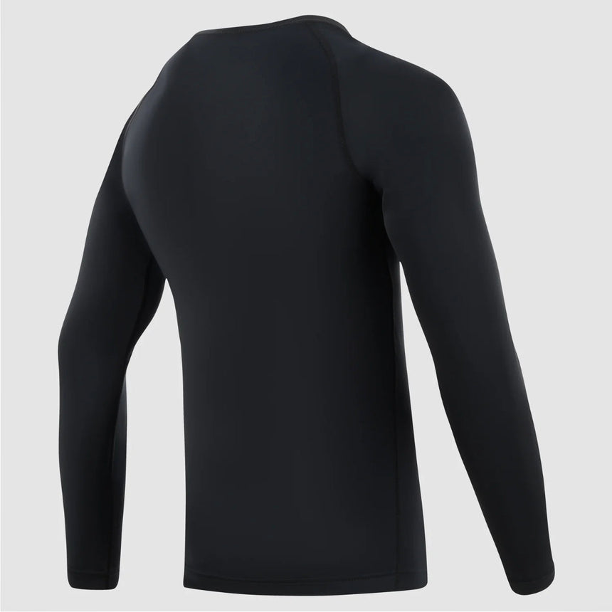 Black Bytomic Red Label Long Sleeve Rash Guard    at Bytomic Trade and Wholesale