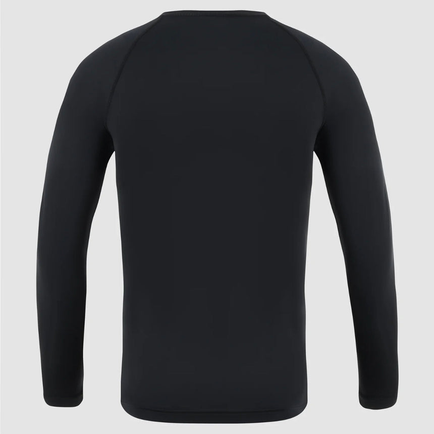 Black Bytomic Red Label Long Sleeve Rash Guard    at Bytomic Trade and Wholesale