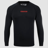 Black Bytomic Red Label Long Sleeve Rash Guard    at Bytomic Trade and Wholesale