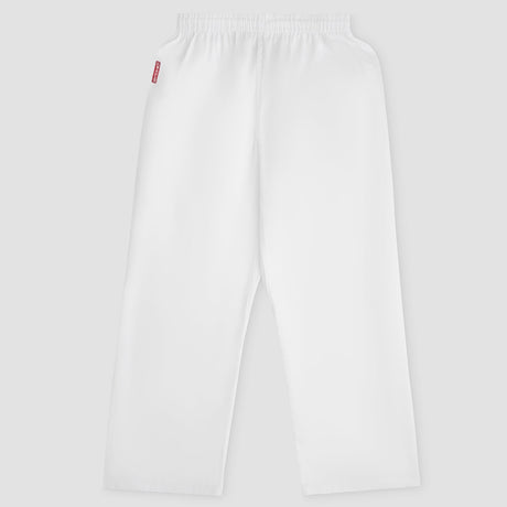 White Bytomic Red Label Kids Martial Arts Trousers    at Bytomic Trade and Wholesale