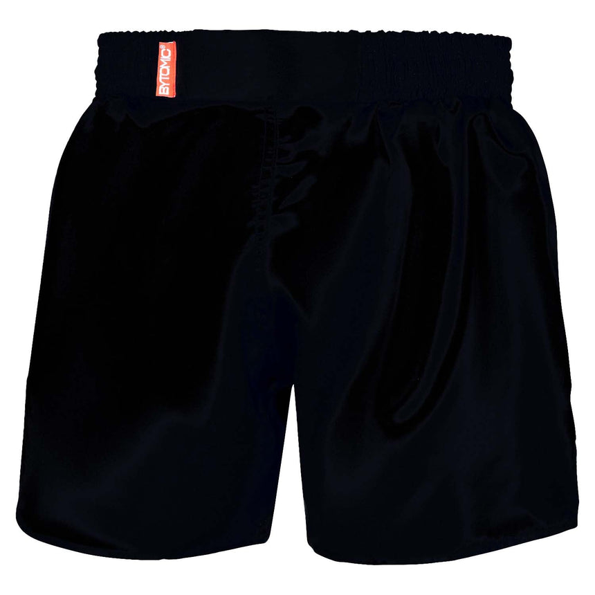 Black/White Bytomic Red Label Muay Thai Shorts    at Bytomic Trade and Wholesale