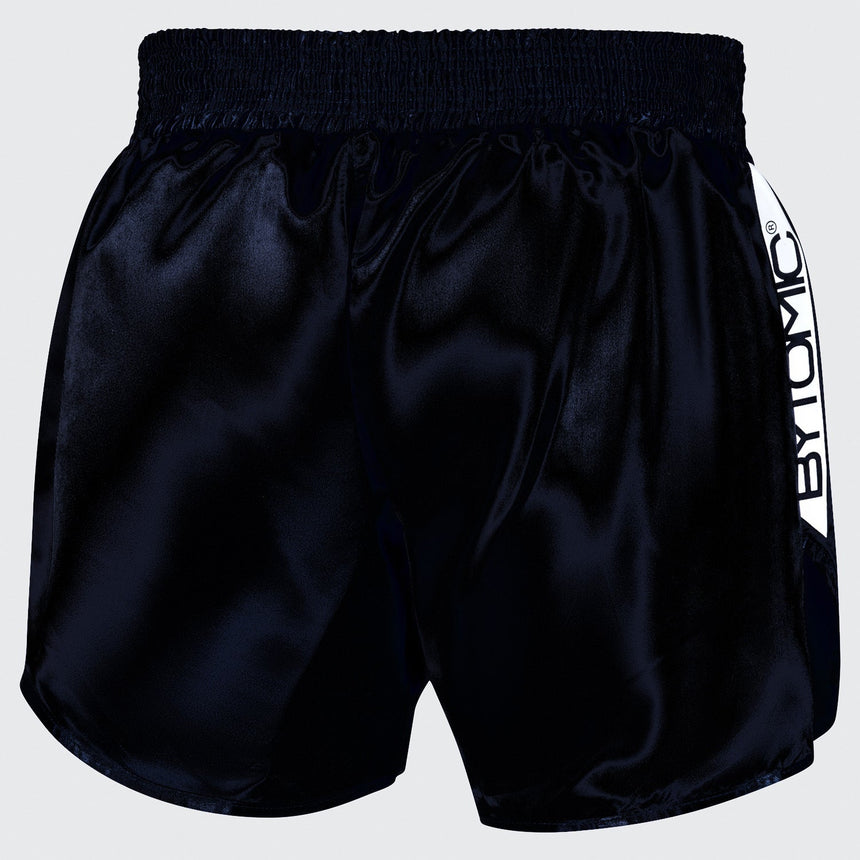 Black/White Bytomic Red Label Muay Thai Shorts    at Bytomic Trade and Wholesale