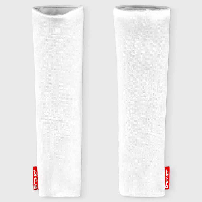 White/Black Bytomic Red Label Elasticated Forearm Guard    at Bytomic Trade and Wholesale