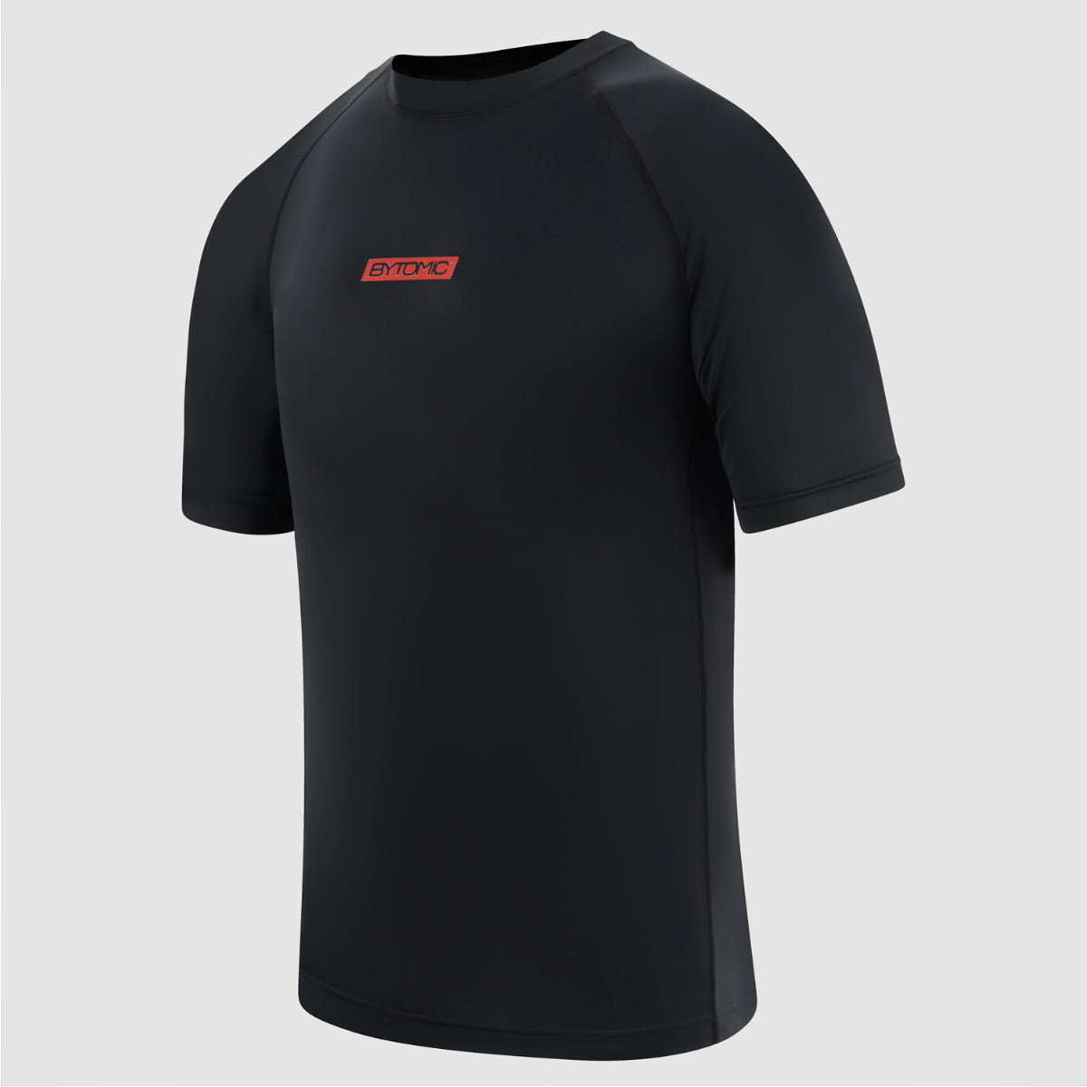 Black Bytomic Red Label Short Sleeve Rash Guard    at Bytomic Trade and Wholesale