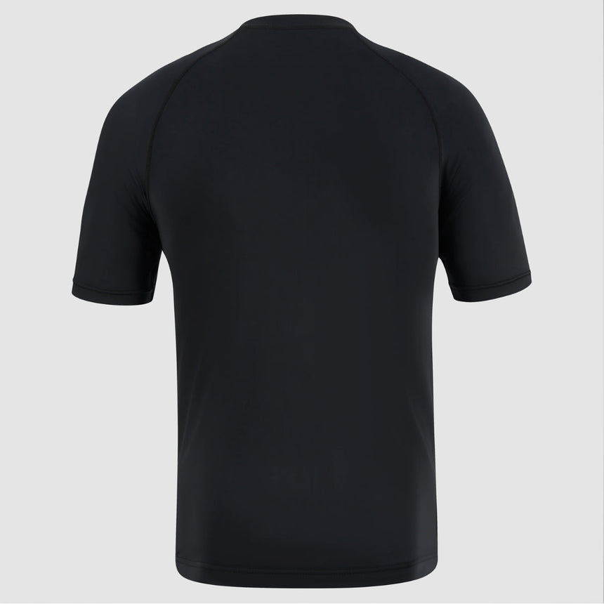 Black Bytomic Red Label Short Sleeve Rash Guard    at Bytomic Trade and Wholesale