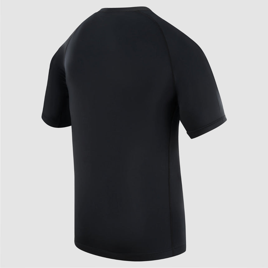 Black Bytomic Red Label Short Sleeve Rash Guard    at Bytomic Trade and Wholesale