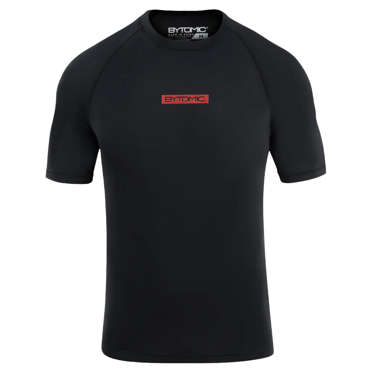 Black Bytomic Red Label Short Sleeve Rash Guard    at Bytomic Trade and Wholesale