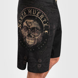 Black/Brown Venum Santa Muerte Dark Side Fight Shorts    at Bytomic Trade and Wholesale