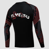 Fumetsu Anaconda Long Sleeve Rash Guard Black/Red    at Bytomic Trade and Wholesale