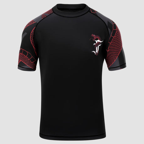 Black/Red Fumetsu Anaconda Short Sleeve Rash Guard    at Bytomic Trade and Wholesale