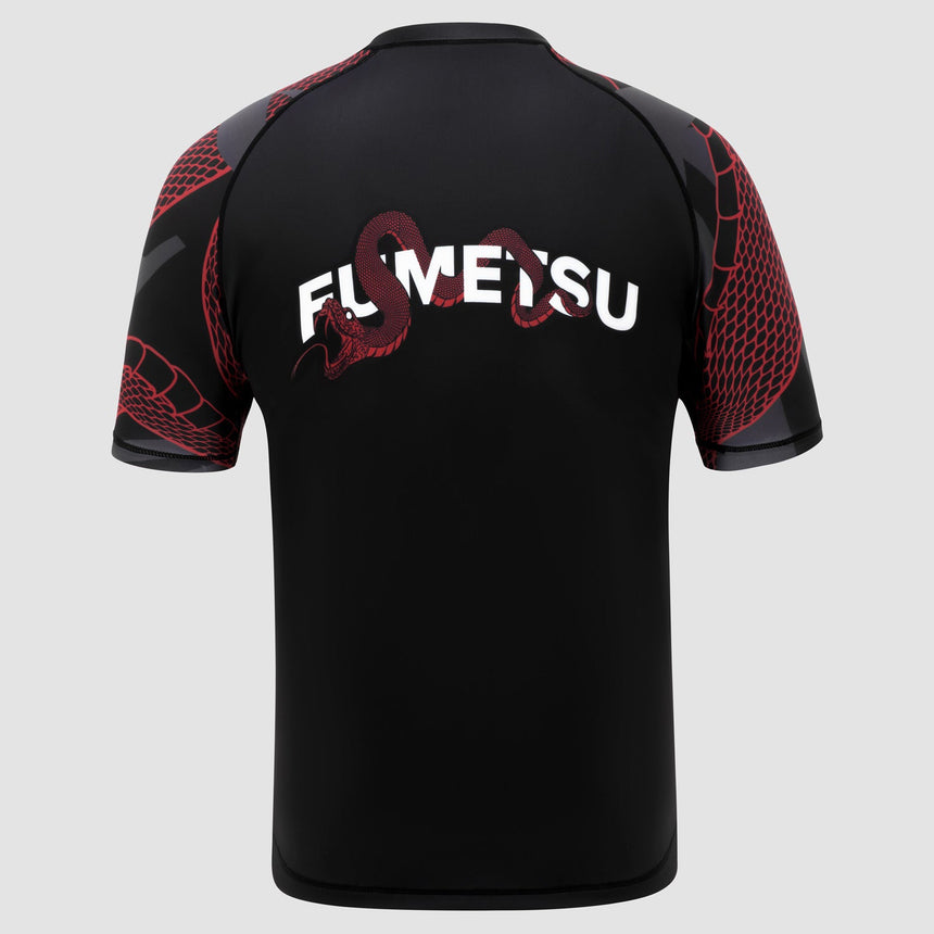 Fumetsu Anaconda Short Sleeve Rash Guard Black/Red    at Bytomic Trade and Wholesale