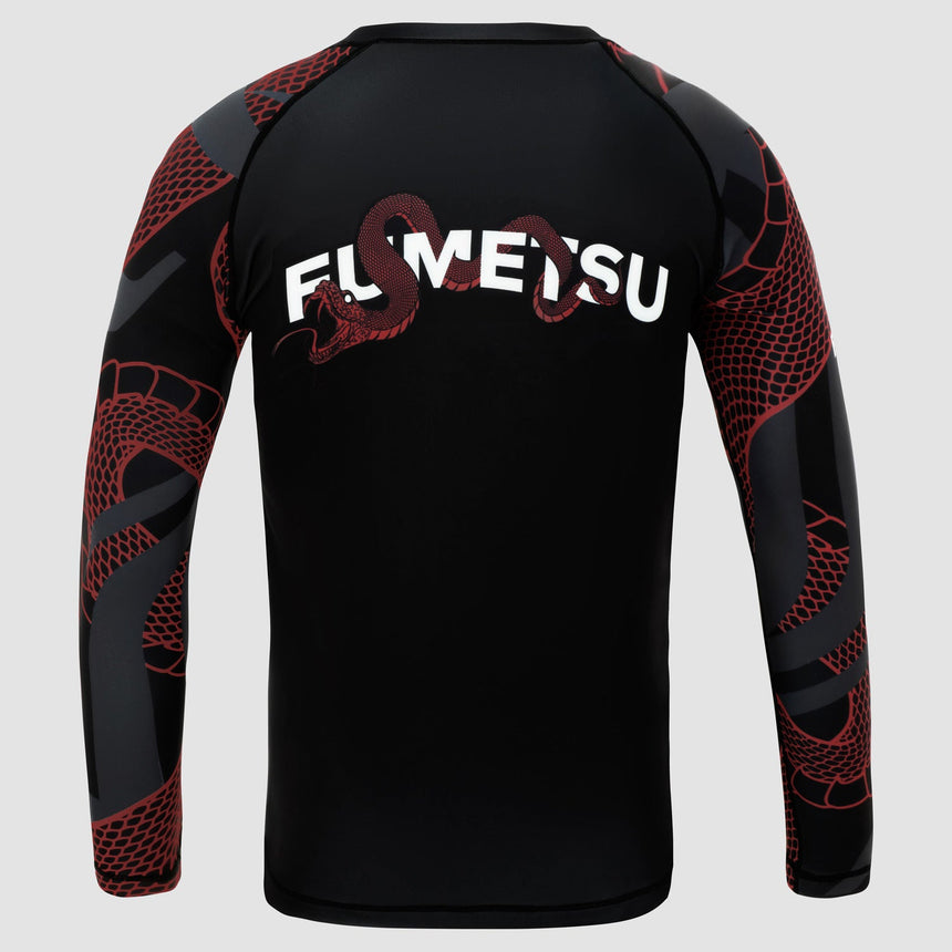 Fumetsu Anaconda Womens Long Sleeve Rash Guard Black/Red    at Bytomic Trade and Wholesale