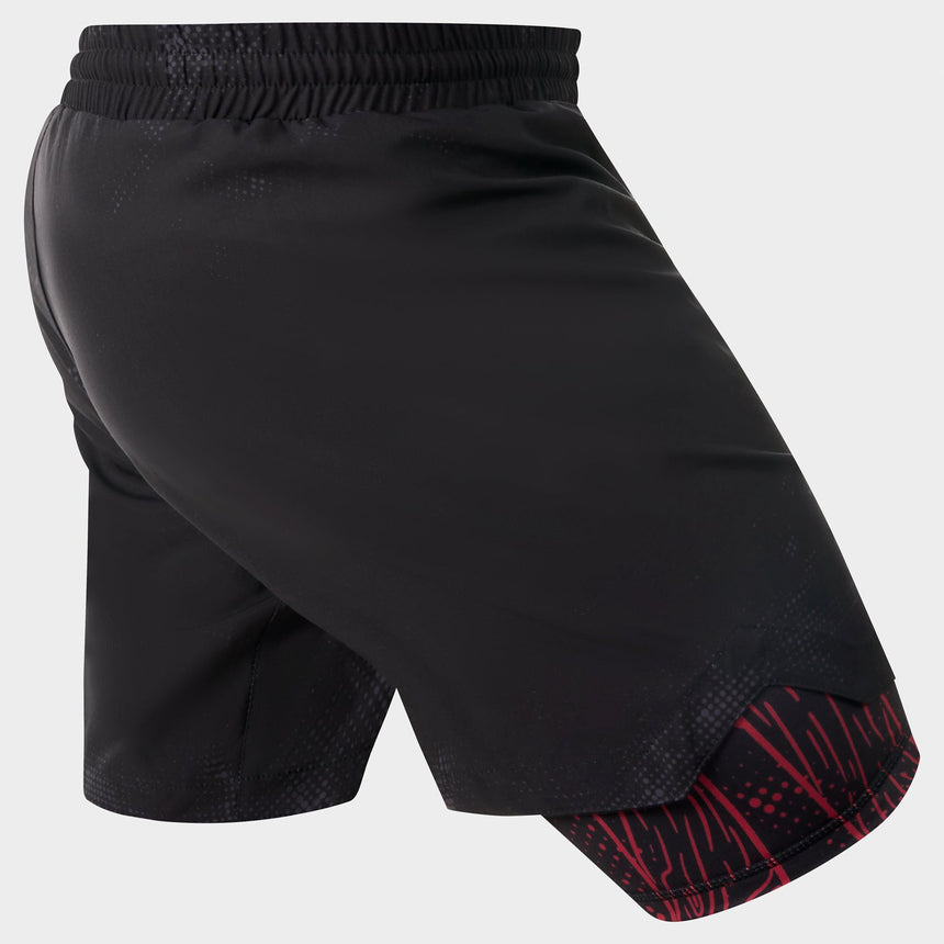 Fumetsu Berserker Dual Layer Fight Shorts Black/Red    at Bytomic Trade and Wholesale