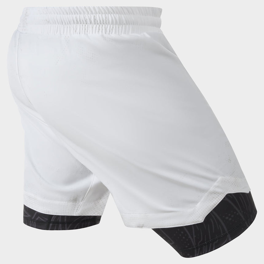 Fumetsu Berserker Dual Layer Fight Shorts White/Black    at Bytomic Trade and Wholesale